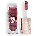 Revolution, Pout Bomb Shimmer Gloss, High-Shine Lip Gloss & Shimmer for Glossy Lips with Hyaluronic Acid & Sweet Vanilla Scent, Berry Lustre, 0.15 Oz