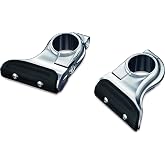 Kuryakyn 7615 Motorcycle Accessory: Universal Toe Rest Cruise Pegs for Motorcycles with 1-1/4" Round Engine Guards, Chrome, 1 Pair