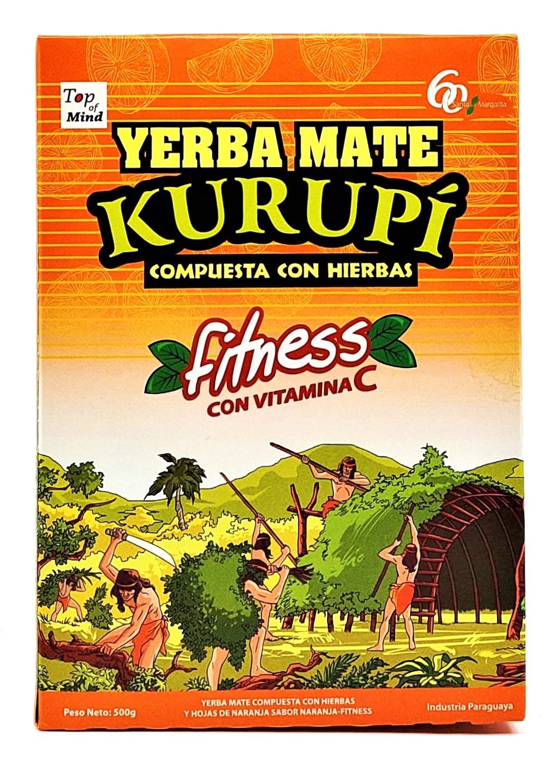Yerba Mate Kurupi Energy Fitness Campesino Clasica 500g Strong Energy Boost