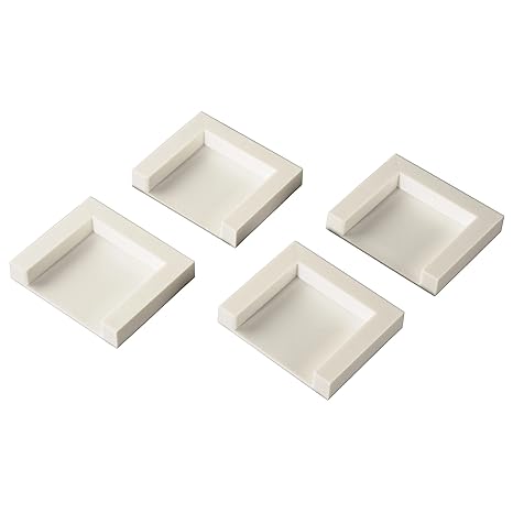 Xavax Trocknerfixierplatten (4er-Set zum Aufkleben, selbstklebende Fixierplatten, 5 x 5 cm, unempfindlich gegen Feuchtigkeit,