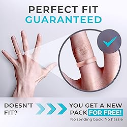 ThunderFit Unisex Silicone Wedding Rings, Rubber
