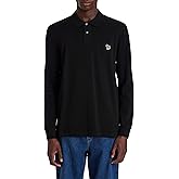 Paul Smith Mens Zebra Logo Long-Sleeve Polo Shirt