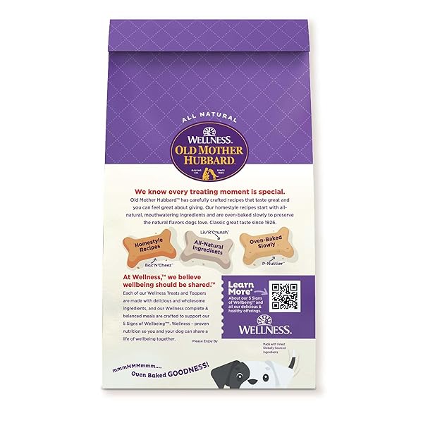 OLD MOTHER HUBBARD WELLNESS SAVORY MIX DOG BISCUITS, NATURAL, TRAINING TREATS, MINI SIZE, (20 OUNCE BAG)