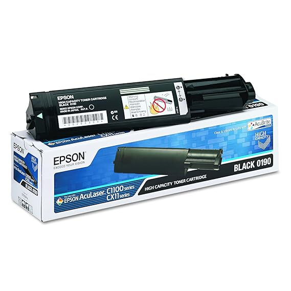 Epson C13S050190 AcuLaser C1100 Tonerkartusche Hohekapazität 4.000 Seiten AcuBrite, schwarz