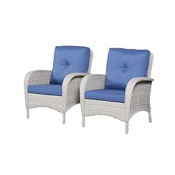 HUMMUH 4-Piece Patio Furniture Wicker Outdoor