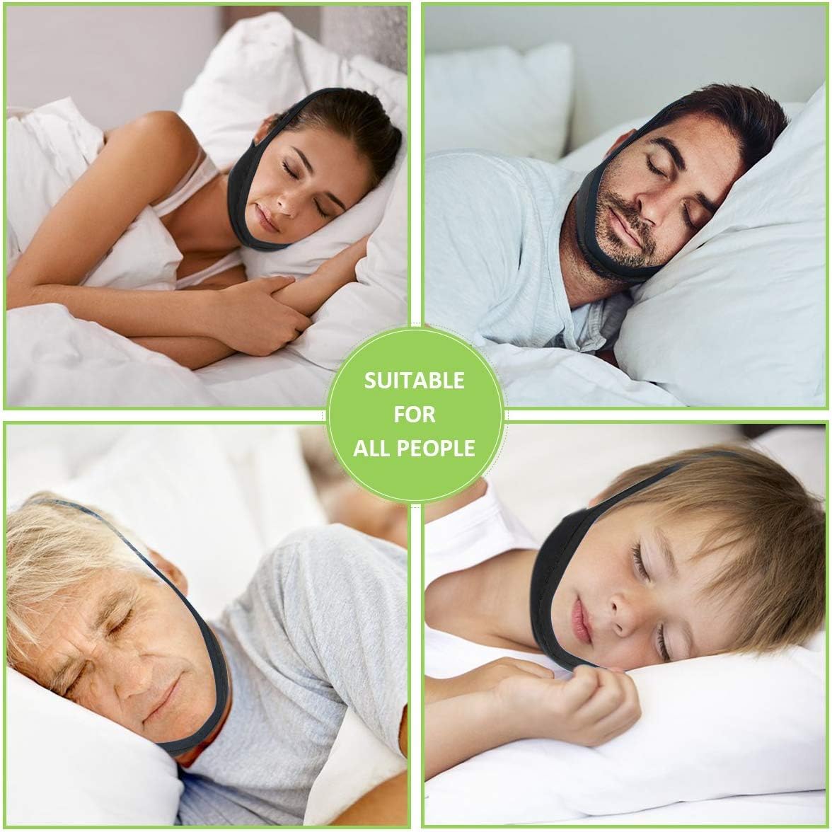 Anti Snoring Chin Strap Ajustable Stop Snoring Solution for Men and Women, Anti Snoring Devices Snore Stopper Chin Straps Sleep AIDS for Snoring Sleeping Mouth Breather: Health & Personal Care