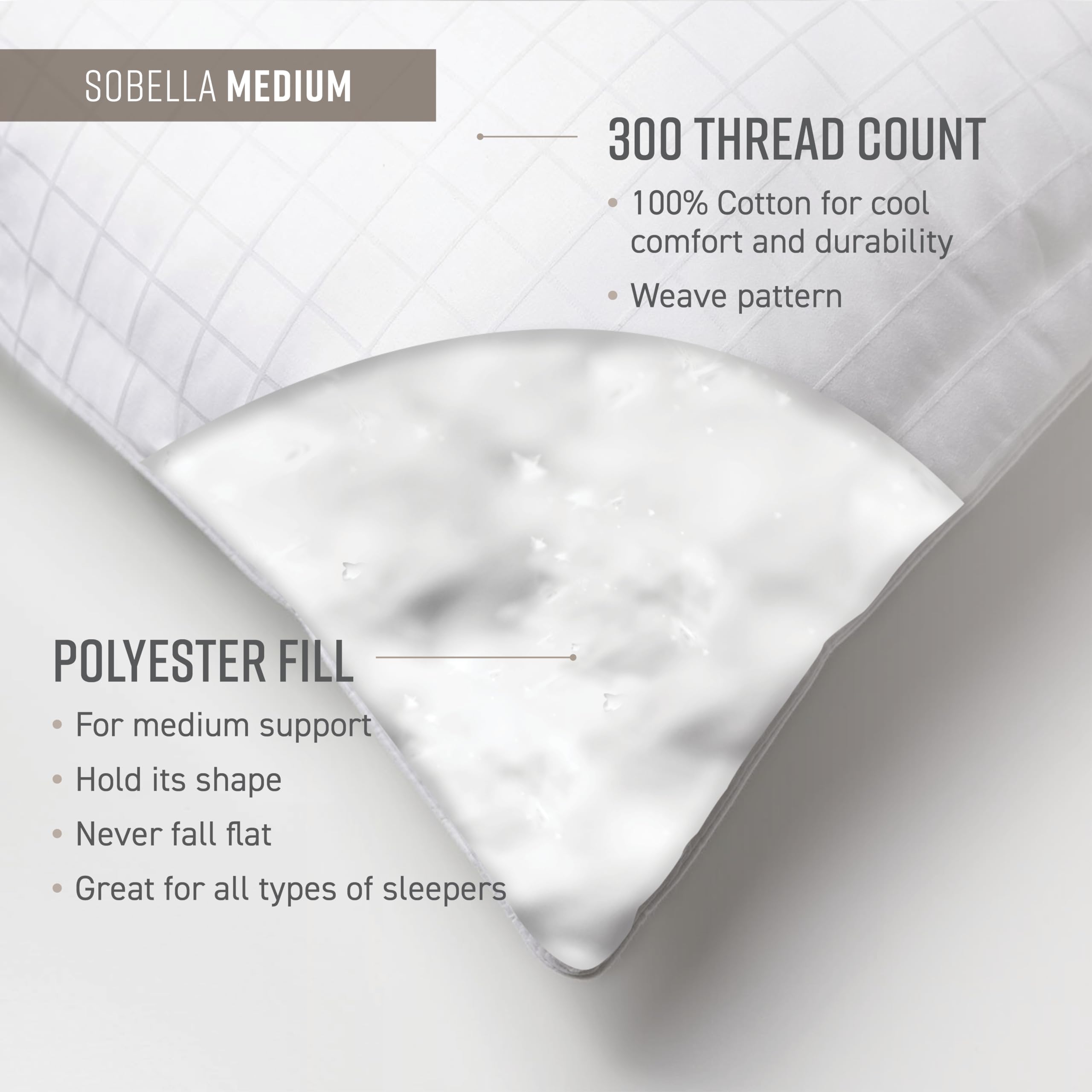 Sobel Westex Hotel Sobella Side Sleeper Pillow Hotel & Resort
