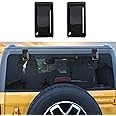 RERPRO Rear Window Tailgate Right Left Hinge Cover Liftgate Glass Hinge Decals Trim for 2021 2022 2023 2024 2025 New Ford Bronco 2/4 Door Exterior Decorations Accessories 1 Pair Black