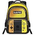 JIRAIKEI Kids Backpack For Boys，Gamer Boys Backpack For Children Teens Elementary Middle School, 17″ Students Bookbag