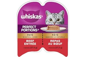 Whiskas Perfect Portions Wet Cat Food Paté - Beef - 75g (24 Pack)