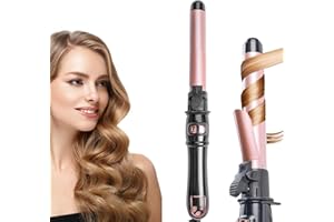 DEPOVOR 2024 Newest Automatic Curling Wand 28mm/1.1 inch Rotating Curling Iron for Short Long Hair, Automatic Hair Curler with LED Display, Professional Hair Waver Hair Styling Irons Fast Heating Wand
