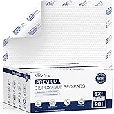 SOFYFINE 150 Gram Heavy Duty Chucks 40"x36" Disposable Tear Resistant Adult Incontinence Bed Pads,3XL Extra Large Thicken Puppy Pee Pad,10X Super Absorbency 360 Lb Transfer[20 Pads]