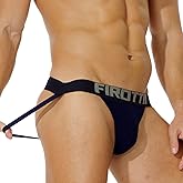 FIROTTII Mens Jockstrap Underwear Athletic Supporter Sexy Cotton Workout Briefs for Men