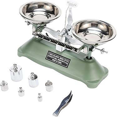 QWORK Balance Scale, 100g / 0.1g, Laboratory Triple Beam Balance Beam Scale For Teaching Tool