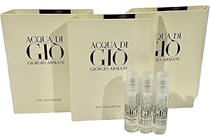 GIORGIO ARMANI Men Acqua Di GIO EDP Sample Spray Perfume 1.2ml /.04 oz - 3 PCS set