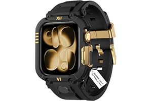 DABAOZA Compatible with Apple Watch Band 49mm/46mm/45mm/44mm/42mm Case for Men, Sport Shockproof Rugged Protective Strap Bumper Cover for iWatch SE Ultra 3/2/1 Series 11/10/9/8/7/6/5/4/3