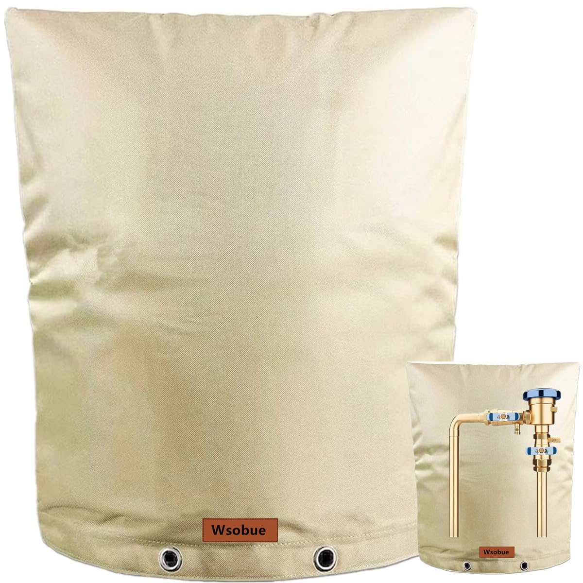 Wsobue Outside Tap Cover for Winter,Thickened Outdoor Pipe Insulation Cover Jacket,Well Head Cover Water Well Pump Covers Sprinkler Valve Cover Insulated Protector from Freezing