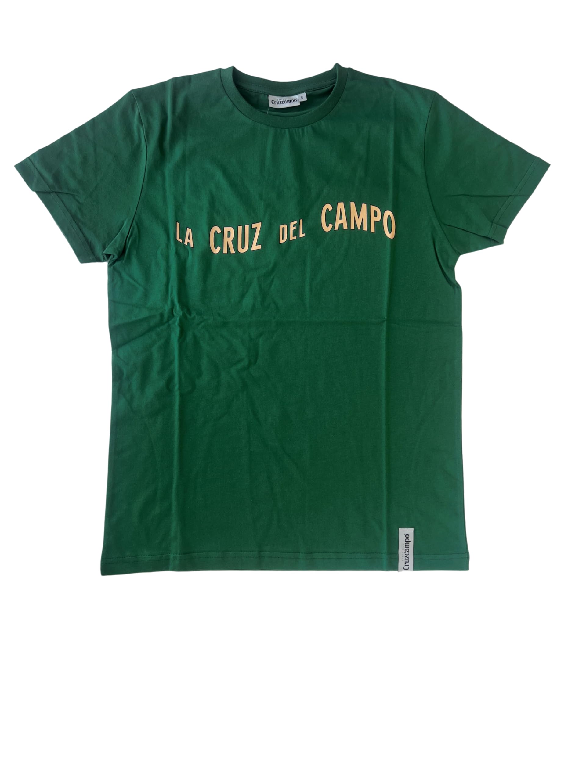 Cruzcampo Men's Cross Del Campo Green Man T-Shirt XS