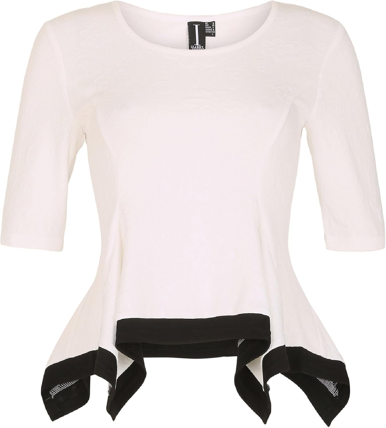 ladies white peplum top