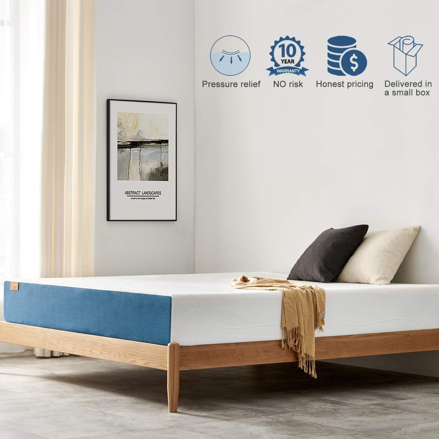 Foam Memory Layered Multi Gel Premium Inch 7 JINGXUN Mattress Twin Bed