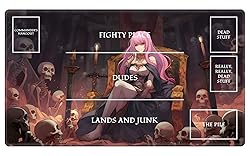 EDGFRTOIO Playmat with Zones for MTG Card Game