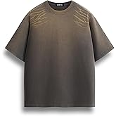 Vamtac Mens Cotton T Shirts Vintage Acid Wash Tshirt Oversized Tee Casual Y2k Summer Short Sleeve Streetwear Tops Trendy