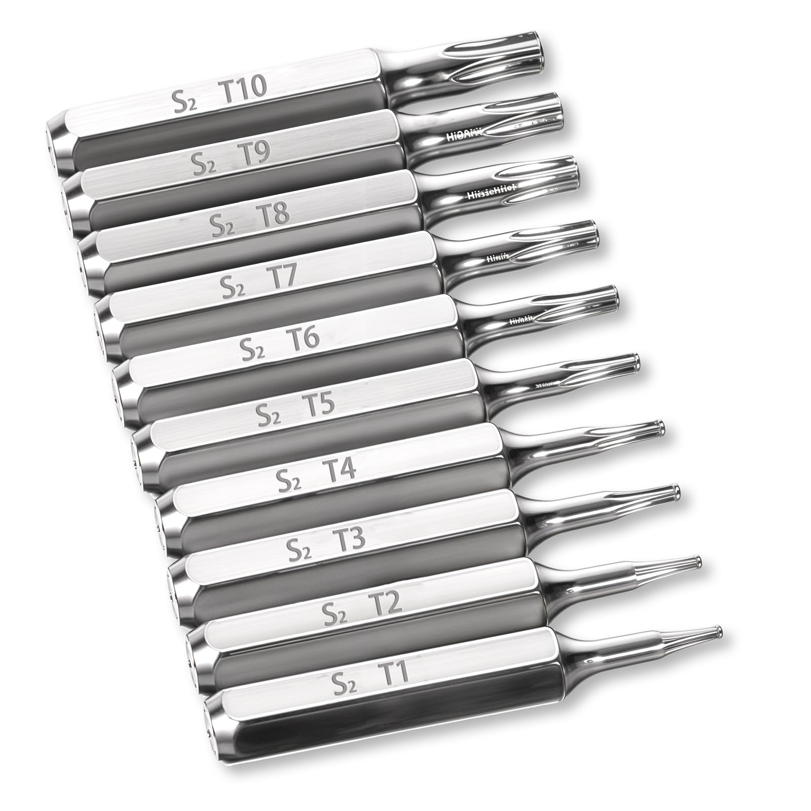 Photo 1 of 10PCS Security Torx Bit Set, Precision Torx Bit Set T1 - T10 Miniature Screwdriver Bits Star Bits Set Hex Bit Set 28mm Length Premium S2 Alloy Steel Bit Set for Car Truck Engine Motorcycle Cell Phone
