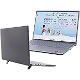 mCover Case Only Compatible with 2024～2025 16" Dell Inspiron 16 5640 5645 Series Clamshell Windows Laptop PC (NOT Fitting Any Other Dell Models) - Black