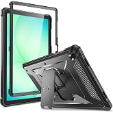 Fintie Shockproof Case for Samsung Galaxy Tab A11+/A9+ 11 Inch, Black | Tuatara Rugged Hybrid TPU+PC Cover, Built-In Screen P