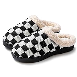 UBFEN Mens Slippers for Indoor Bedroom Memory Foam
