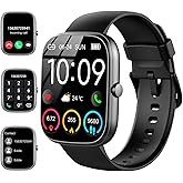 Smart Watch for Men Women (Answer/Make Call), 2024 HD 1.91"Smartwatch Fitness Activity Tracker, 110+ Sports IP68 Waterproof, 