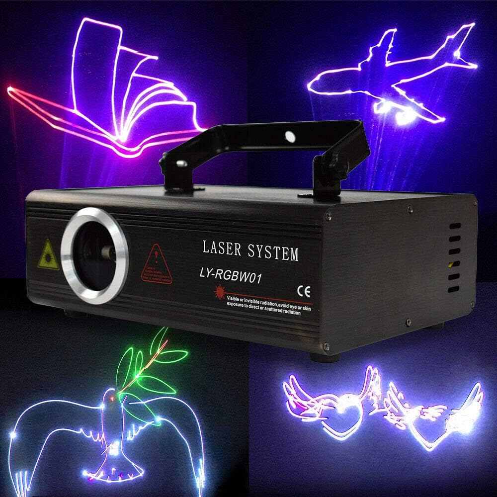 Stage Lights Rgb 500mw Full Color Ilda Animation Laser Scanner Projector Light Dmx Auto Sound Lcd Display Dj Stage Lamp Led Stage Light Club Mixed Effect Sound Activated Stage Lights Laser Strobe Effects