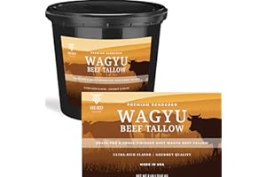 HERD TALLOW Grass Fed Grass Finished Wagyu Beef Tallow 2 Lbs / 32 oz for Cooking
