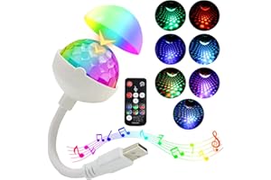 WEBUPAR Star Car Roof Light, 360° Adjustable Star Night Light with 6 Light Combinations and Voice Activated Mode, 2-in-1 Portable USB Car Ceiling Interior Lights for Cars/Bedroom Decorations/Party