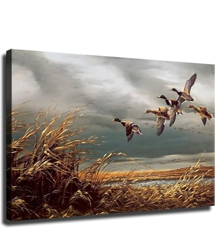 Amazon.com: Autumn Retreat by Richard Plasschaert 10x13 Wood Ducks