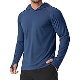 MAGCOMSEN Mens Sun Shirts UPF 50+ Long Sleeve Lightweight Hoodie Quick Dry Performance Workout Hiking Athletic Shirt