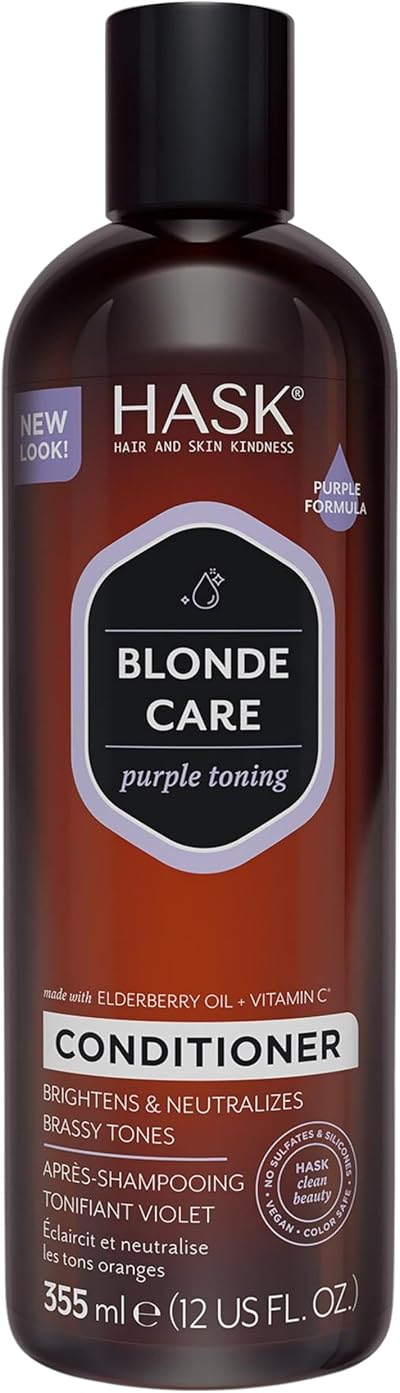 HASK Blonde Care Purple Toning Conditioner 1 355 mL - Colour Safe