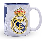Hy-Pro Officially Licensed Real Madrid CF Mug - 11oz, Ceramic, Dishwasher Safe, Microwave Safe Cup for Hot Drinks, Tea & Coffee, Real Madrid Merchandise, Football Gift Idea For Kids & Adults