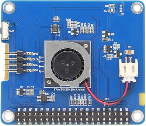 Geekworm For Raspberry Pi 4, 2.4 Inch 240x320 Touch LCD High PPI TFT Screen with Cooling Fan + Aluminum CNC Case Compatible with Raspberry Pi 4 Model B