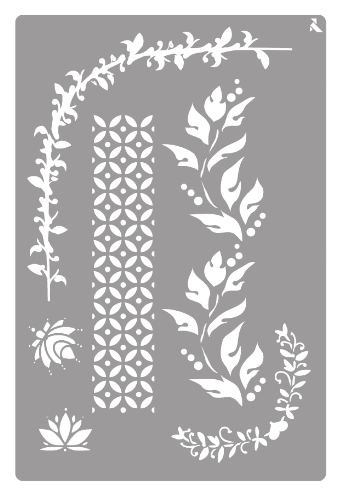 Die Fliege 090027 C Stencil st-27 Ornaments