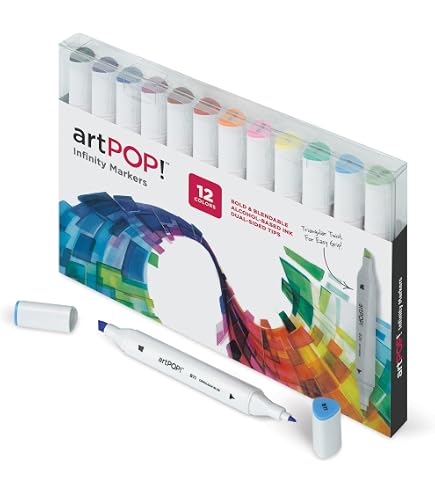Amazon.com: artPOP! Infinity Art Markers, 24 Colors, Dual Tip