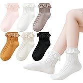 Mini angel Baby Girl Socks Infant Toddler Ruffle Eyelet Lace Socks Girls Ruffle Sock Seamless Princess Frilly Sock for Kids