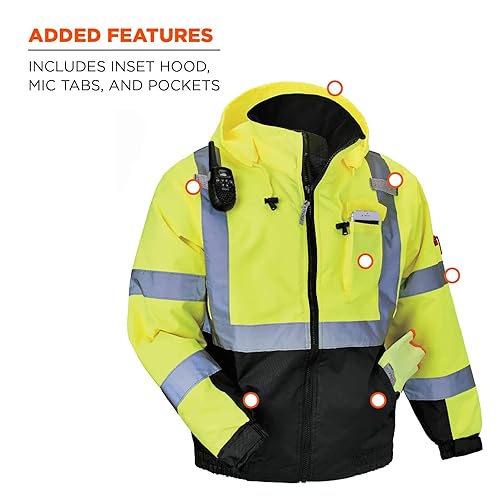 Ergodyne unisex adult High Visibility Reflective Winter Jacket