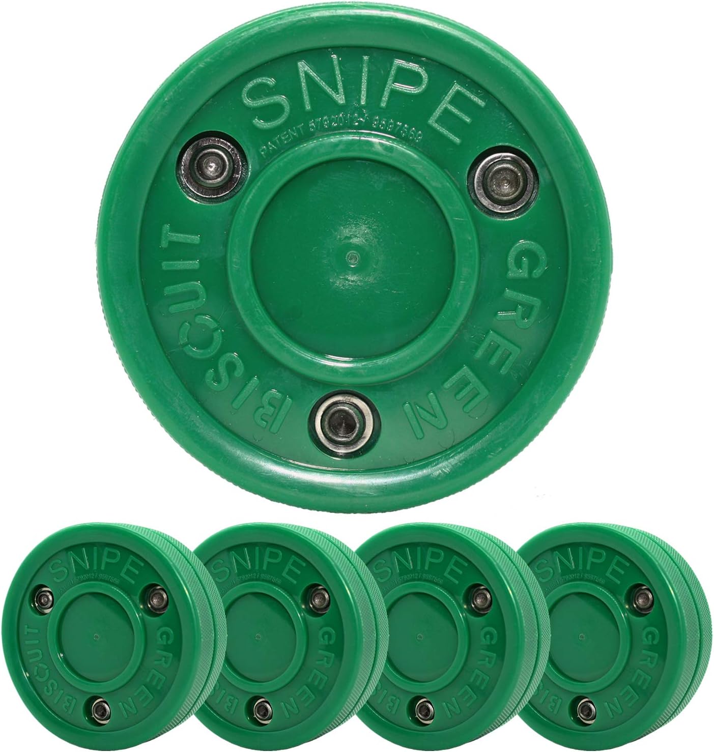 Green Biscuit Snipe 4 Pack| Off-Ice Shooting|Great for Shooting and Street hockey smart : Sports & Outdoors