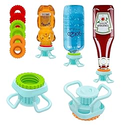 2-Pack Bottle Emptying Cap Kit with 3