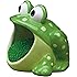 Boston Warehouse 75483 Frog Scrubby Holder with Non-scratch Dish Scrubber, Hand Painted Ceramic