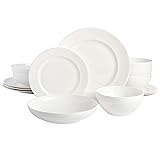 Gibson Elite Embossed Bone China Double Bowl