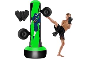 VOBAB Punching Bag for Kids Teens Boys Girls, 69" Kids Punching Bag with Focus Pads & Gloves, Boxing Bag for Kids, Inflatable Punching Bag for Boys Girls Age 3-6-9-12-18 Christmas Birthday Toys