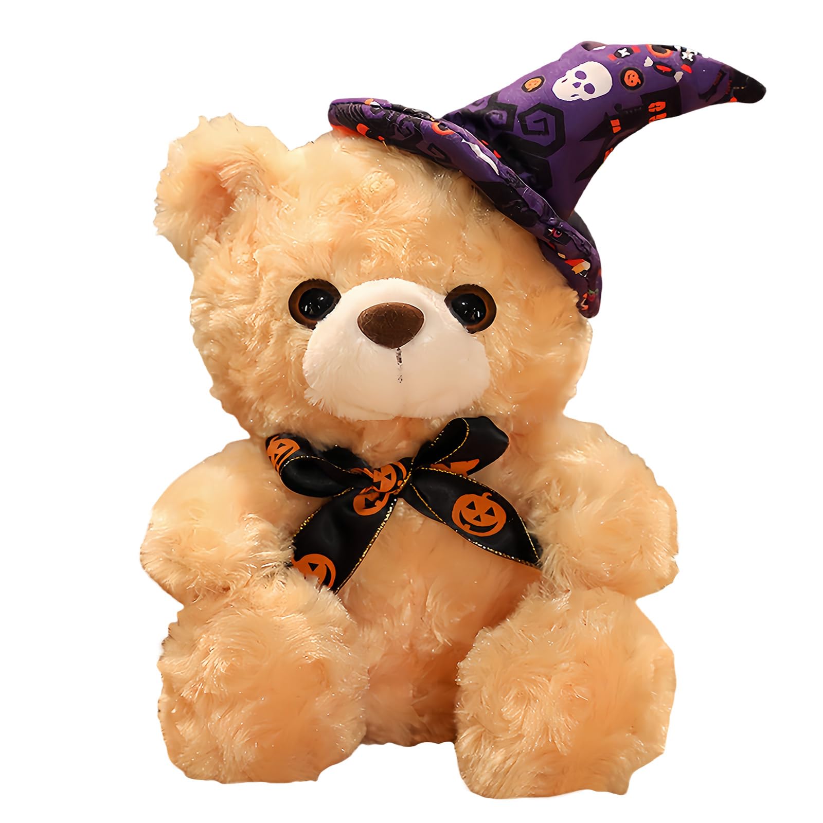 23 cm Halloween Teddy Bear, Kawaii Teddy Bear, Khaki, Soft Plush Toys, Cuddly Toys, Pillow, Stuffed Toys, Gifts Birthday Children, Halloween Decoration for Home