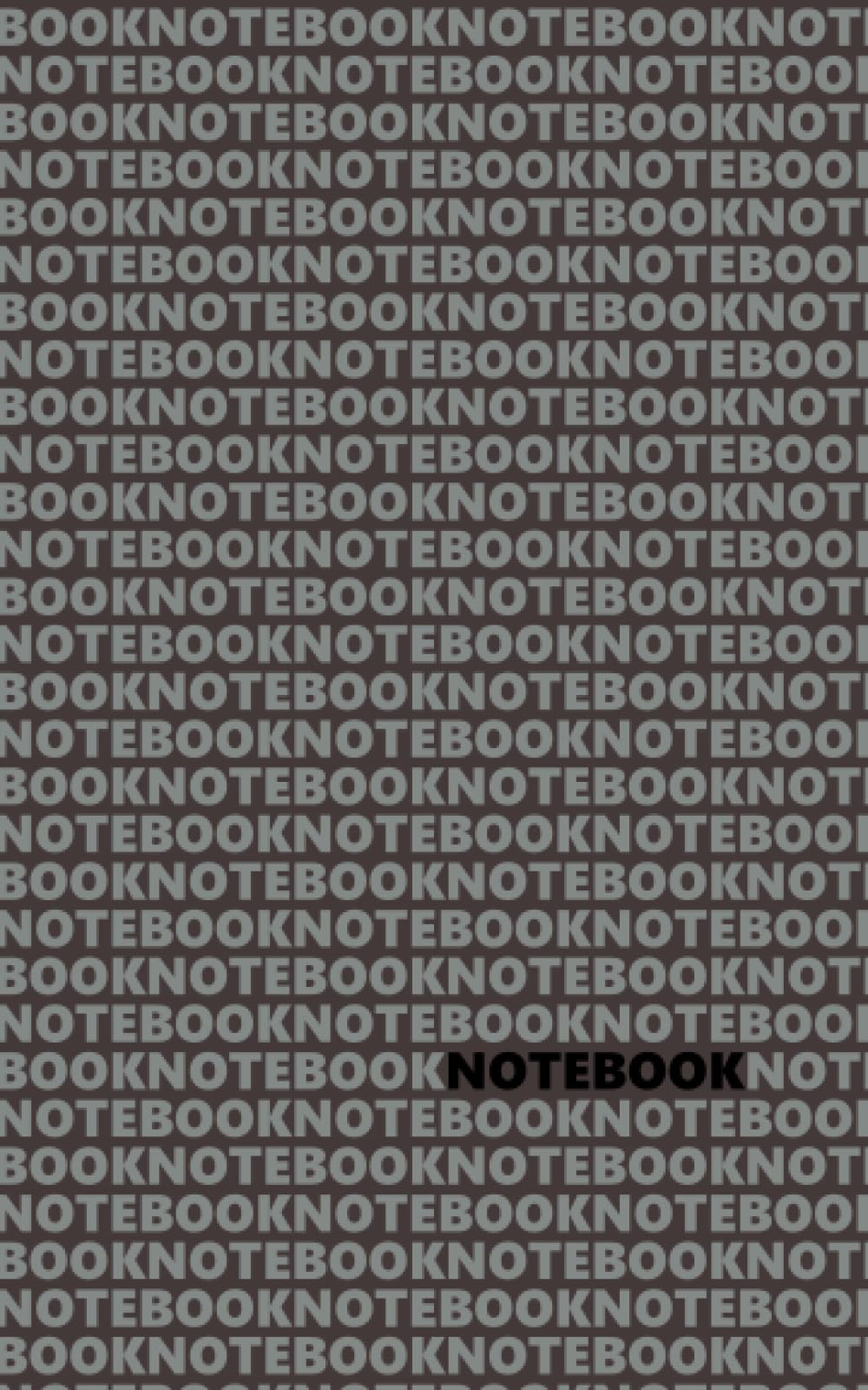 Notebook: (Grey Grey Edition) Fun notebook 96 ruled/lined pages (5x8 inches / 12.7x20.3cm / Junior Legal Pad / Nearly A5)